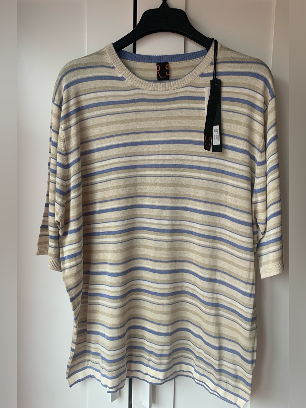 NWT Raffi Sweater Top in a Luxurious Silk-Cotton-Cashmere Blend
